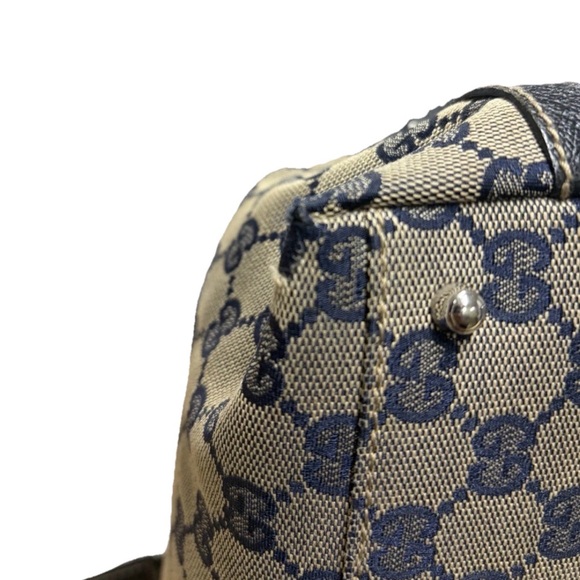 GUCCI GG Canvas Web Sherry Line Hand Bag Serial No. 145759 002122 - Picture 7 of 10